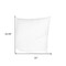 Homeroots 22" White Cotton Throw Pillow Insert 608272 - alternate 4