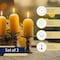 Kings County Candle Lamp Vintage Style Folding Brass Candle Lantern with Hanging Handle & 3 Beeswax Tapers GW83R02-01-14 - alternate 7