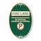 Signmission Fire Lane - No Stopping Standing or Parking , 12 In X 18 In Architectural, Heavy Gauge Aluminum A-OV-G-1218-24001 - alternate 1