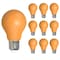 Bulbrite 25-Watt Equivalent Ceramic Amber Color A19 Weatherproof Outdoor E26 Medium BaseLED Light Bulb, 10PK 862313 - alternate 1