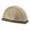 Jonathan Y Darla 9.6" Modern Art Deco Paper Full Pleated Fan LED Table Lamp, Natural JYL9109B - alternate 1