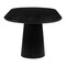 Homeroots 81" Black Wood Pedestal Base Oval Dining Table 623362 - alternate 1
