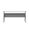 Flash Furniture Davis 60in. x 24in. HD Nesting Table w/Y-Legs, Modesty Panel, 1in. Thick White Tabletop, Gray Frame MT-M6024-Y-LEG-WHTGRY-GG - alternate 9