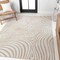 Jonathan Y Maribo High-Low Abstract Groovy Striped Beige/Cream 8 ft. x 10 ft. Indoor/Outdoor Area Rug SCN103D-8 - alternate 6