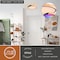 Vaxcel Everette 16.5-In. LED Flush Mount Ceiling Light, Black and Natural Wood, RGB, Remote C0360 - alternate 8