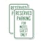 Signmission Parking Reserved for Motel Guest Only, 12'' X 18'' 2 Signs, Heavy Gauge Aluminum, 2PK A-1218-2PACK-23382 - alternate 1