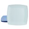 Gibson Home Grayson 4 Piece 10.5 Inch Square Melamine Dinner Plate Set in Assorted Blue 136427.04 - alternate 1
