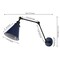 Jonathan Y Rover 7" Classic Industrial Metal Adjustable Arm LED Wall Sconce, Navy/Black, 2PK JYL7462G-SET2 - alternate 7
