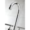 Kingston Brass Double-Handle 4" Centerset Bar Faucet, Polished Nickel KB8496CML - alternate 3