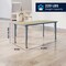 Flash Furniture 7 PC Plastic Activity Table and 6 Chairs Set, 10.5 inSeat Height-Dusty Blue YU-YCY-060-0034-RECT-TBL-DSTYBL-GG - alternate 6