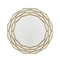 Homeroots 35" Gold Round Framed Accent Mirror 485071 - alternate 1