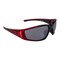 Crossfire Safety Glasses, Silver Mirror Lens, Shiny Black/Pearl Red Frame, Full-Frame, 1 PR 23233 - alternate 1