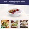 5Seconds Brand Biodegradable Sugarcane Baggase Bowl for Hot and Cold Food, 6in 12Oz, 1000PK 410111 - alternate 6