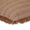 Homeroots 14" X 20" Brown and White Cotton Lumbar Throw Pillow with Fringe 529245 - alternate 4