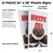 Signmission Whoopie Pies, Plastic Signs Only 24 Inch x 36 Inch, Corrugated Plastic, 2PK CSB-2436-2PACK-Whoopie Pies - alternate 2