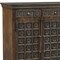 Homeroots 107" Brown Distressed Solid Wood Carved Floral Six Drawer Sideboard with Six Doors 642293 - alternate 4