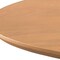 Homeroots 86" Natural Solid Wood Pedestal Base Oval Dining Table 720704 - alternate 5