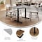 Flash Furniture 48" x 30" Tabletop, Gray Faux Concrete, Seamless Surface Technology, 5x22 Black Table Height T-Bases ST-REC3048-CMGY-T0522-GG - alternate 6