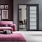 Sartodoors Sliding Closet Bypass Doors with Frosted Glass 56x84 (2* 28x84) Solid Core Modern Interior VEREGIO7602DBD-ANT-5684 - alternate 1