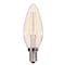 Satco Satco B11 E12 (Candelabra) Filament LED Bulb Warm White 60 Watt Equivalence 2 pk S21827 - alternate 1
