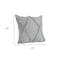 Homeroots Set of Two Light Gray Diamond Cotton Throw Pillow With Fringe, 2PK 554588 - alternate 5