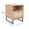 Flash Furniture Square 17 in W, 19 in L, Natural EV-ST4043-ZZ-NAT-GG - alternate 2