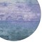 Homeroots 8' Denim Blue And Sky Blue Round Striped Washable Indoor Outdoor Area Rug 610879 - alternate 6