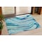 Homeroots 3' X 5' Blue Pink And Green Abstract Washable Indoor Outdoor Area Rug 600222 - alternate 1