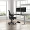 We'Re It Electric Sit Stand Desk, 46.25 H, 24 W X Laminate wood, metal, Brushed Silver, Burnt Strand VL22BS7224-6307 - alternate 4