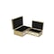 Homeroots Set of Two Gold Oval Scroll Mirror Jewelry Storage Boxes, 2PK 399674 - alternate 6