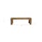 Homeroots 58" Natural Distressed Solid Wood Dining Bench 524065 - alternate 8