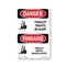 Signmission Safety Sign, OSHA Danger, 18" Height, Forklift Traffic Be Alert Bilingual OS-DS-D-1218-VT-1265 - alternate 1