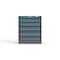 Strong Hold 5 drawer cabinet - (2x 4ft, 1x 5ft, 2x 6ft) - Blue accents - Electronic Lock S3036-PPRAS-0505FS - alternate 1