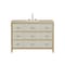 James Martin Vanities Celeste 48" Single Vanity, Sunwashed Oak with Embossed Shagreen, w/ 3 CM Tajnar Eclos Top D604-V48-SHG-3TJR - alternate 1