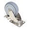 Vestil Thermoplastic Rubber Swivel With Total Brake Caster 4 In. Diameter x 1 In. Width 450 lb Gray CST-E-SS-4X1TPR-SWTB - alternate 7