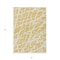 Homeroots 5' X 8' Gold and White Abstract Washable Non Skid Indoor Outdoor Area Rug 559266 - alternate 3