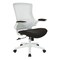 Office Star Products Ventilated Seating White Screen Back Manager's Chair, Linen Black EM60926WH-F23 - alternate 1