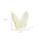 Homeroots 3" Light Yellow Crystal Butterfly Figurine Tabletop Sculpture 554012 - alternate 5