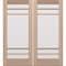 Doornmore G10502, 74.5" x 82" ( 2x36" Door) Left Hand, Mahogany SDL 5 Lite Exterior Door G10502-SW-3680_2_LI - alternate 1
