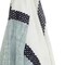Homeroots 50" X 60" Blue And Ivory Cotton Woven Color Block Throw Blanket with Fringe 518807 - alternate 5