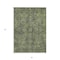 Homeroots 3' X 5' Moss Green And Gray Oriental Washable Indoor Outdoor Area Rug 563811 - alternate 6