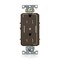 Leviton Dec Plus Dup 15A 125V TR 2Mrk-Ctrl Brn TDR15-S2 - alternate 1