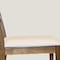 Homeroots Set of Two Cream and Natural Fabric and Wood Partially Open Back Dining Side Chairs, 2PK 716276 - alternate 5