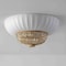 Vidalite Hikari 3-Light Ceiling Light with Woven Bamboo & White Fabric Shade, Flush Mount Canopy CE1009194 - alternate 5