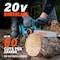 Wrightmaster 20V Brushless Cordless 12-Inch Chainsaw with 4.0Ah Battery, Automatic Oiling & Anti-Kickback Brake ZR-150 - alternate 4