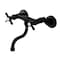 Kingston Brass Double-Handle Wall Mount Bathroom Faucet, Matte Black KS2110BEX - alternate 1