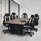 Regency Array 72in Conference Table with Power Data Grommet- Noble Oak/ Black ACT7236NOBK - alternate 7