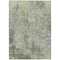 Homeroots 9' X 12' Green And Gray Abstract Washable Indoor Outdoor Area Rug 605552 - alternate 9