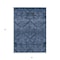 Homeroots 3' X 5' Navy Blue And Denim Blue Floral Washable Indoor Outdoor Area Rug 588894 - alternate 9