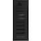 Vdomdoors Aluminum Door Iron 0188 Black Entry Steel Metal Classic Painted 36 x 94 (36 x 80+14)-Left Inswing IRON0188EXD-BLK-W36xH80+14-LH-I - alternate 1